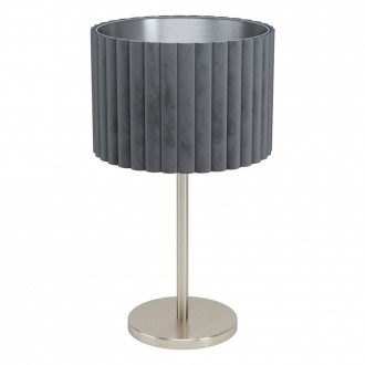EGLO 39775 | Tamaresco Eglo asztali lámpa 52cm vezeték kapcsoló 1x E27 szatén nikkel, szürke