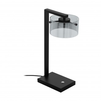 EGLO 39877 | Copillos Eglo asztali lámpa 42cm fényerőszabályzós érintőkapcsoló szabályozható fényerő 1x LED 730lm 3000K fekete, áttetsző fekete