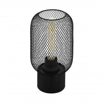 EGLO 43096 | Wrington Eglo asztali lámpa 28,5cm vezeték kapcsoló 1x E27 fekete