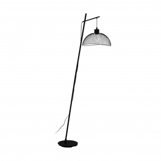EGLO 43307 | Pompeya Eglo álló lámpa 191cm taposókapcsoló 1x E27 fekete