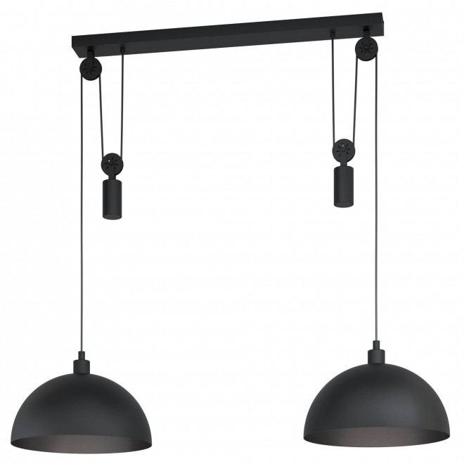 Fénypost ellensúlyos, csillár, fekete rendelés - 43436 Függesztékek 2x - | E27 magasság - Lámpa, függeszték EGLO Lámpa | Winkworth-1 világítástechnika állítható lámpa Eglo