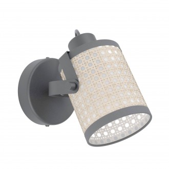 EGLO 43493 | Ruscomb Eglo spot lámpa elforgatható alkatrészek 1x E27 fekete, fehér, natúr
