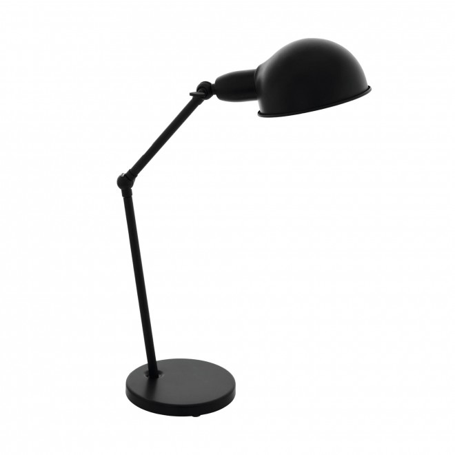 EGLO 49041 | Exmoor Eglo asztali lámpa 54cm vezeték kapcsoló elforgatható alkatrészek 1x E27 fekete, fehér