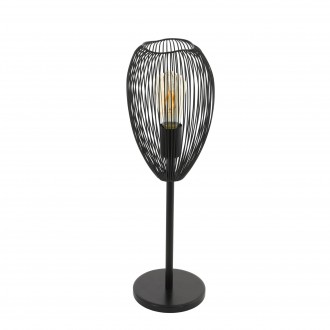 EGLO 49144 | Clevedon Eglo asztali lámpa 55cm vezeték kapcsoló 1x E27 fekete