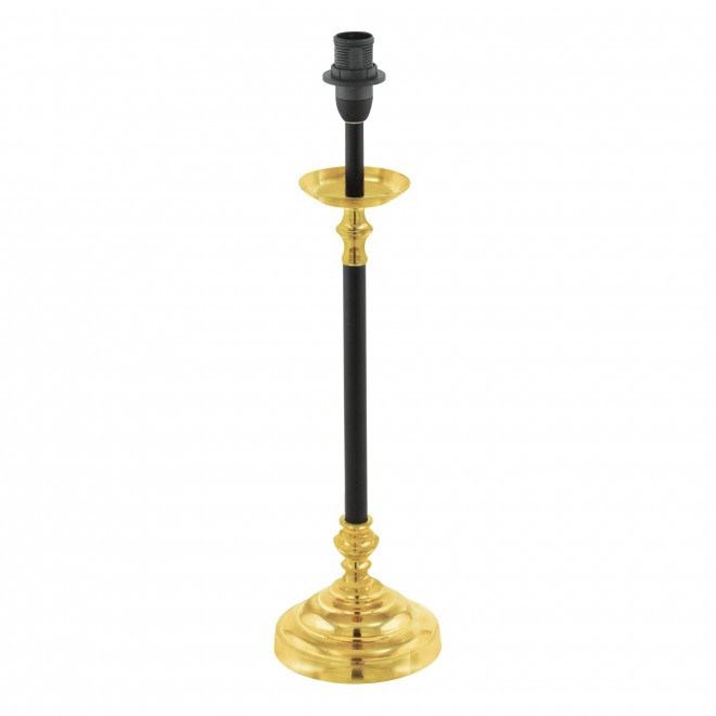 EGLO 49624 | Trungle Eglo asztali lámpa 44,5cm kapcsoló 1x E14 fekete, sárgaréz