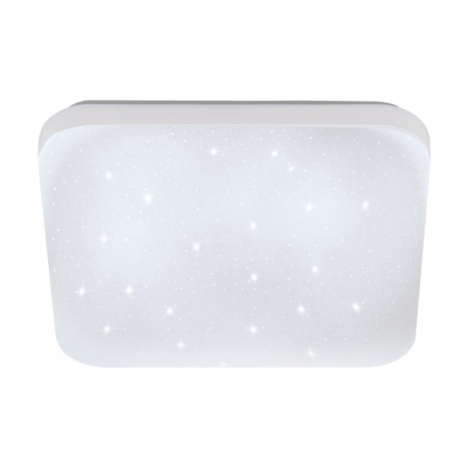 EGLO 75472 | Frania-S Eglo fali, mennyezeti lámpa négyzet 1x LED 720lm 3000K fehér, kristály hatás