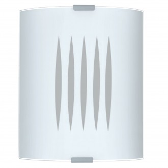 EGLO 83132 | Grafik Eglo fali, mennyezeti lámpa téglalap 1x E27 matt nikkel, szatén