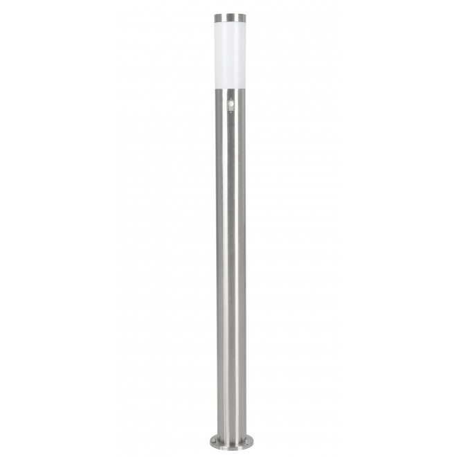 EGLO 83281 | Helsinki Eglo álló lámpa 110cm mozgásérzékelő 1x E27 IP44 nemesacél, rozsdamentes acél, fehér