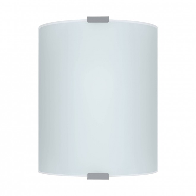 EGLO 84028 | Grafik Eglo fali, mennyezeti lámpa téglalap 1x E27 ezüst, szatén
