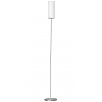 EGLO 85982 | Troy3 Eglo álló lámpa 153cm taposókapcsoló 1x E27 matt nikkel, fehér, szatén