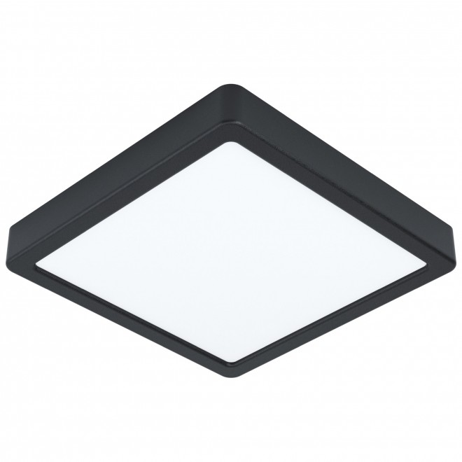 EGLO 900109 | EGLO-Connect-Z-Fueva Eglo fali, mennyezeti okos világítás négyzet hangvezérlés, szabályozható fényerő, állítható színhőmérséklet, távirányítható 1x LED 2100lm 2700 <-> 6500K IP44 fekete, fehér
