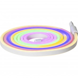 EGLO 900224 | Flatneon-IP Eglo LED szalag lámpa vezetékkel, villásdugóval elátott 288x LED IP44 többszínű, fehér