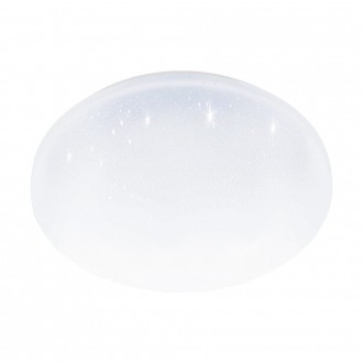 EGLO 900363 | Frania-S Eglo fali, mennyezeti lámpa kerek 1x LED 1850lm 4000K IP44 fehér, opál, kristály hatás