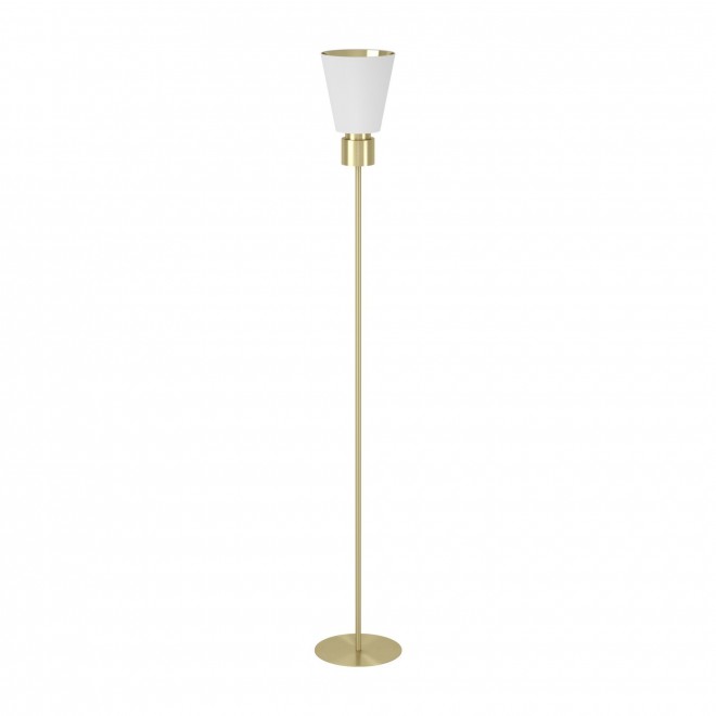EGLO 900378 | Aglientina Eglo álló lámpa 170cm taposókapcsoló 1x E27 súrolt arany, fehér