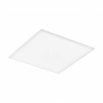 EGLO 900569 | Trupiana Eglo mennyezeti LED panel - CCT - backlight négyzet távirányító szabályozható fényerő, állítható színhőmérséklet, színváltós 1x LED 4200lm 2700 <-> 6500K fehér, opál