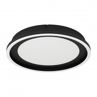 EGLO 900601 | Calagrano Eglo mennyezeti lámpa kerek távirányító szabályozható fényerő, állítható színhőmérséklet 1x LED 1500lm + 1x LED 1400lm 3000 <-> 6500K fekete, fehér
