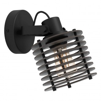 EGLO 900739 | Segovia Eglo falikar lámpa 1x E27 fekete