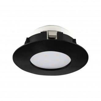 EGLO 900743 | Pineda Eglo beépíthető lámpa kerek Ø78mm 1x LED 460lm 3000K IP44/20 fekete