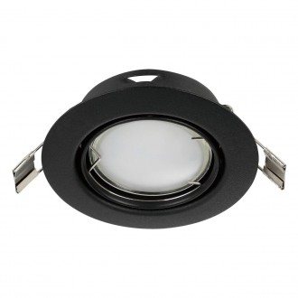 EGLO 900751 | Peneto Eglo beépíthető lámpa kerek Ø87mm 1x GU10 400lm 3000K fekete