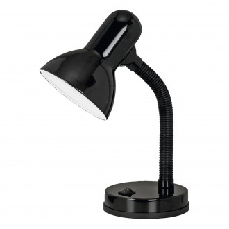 EGLO 9228 | Basic Eglo asztali lámpa 30cm kapcsoló flexibilis 1x E27 fekete, fehér