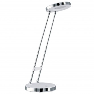 EGLO 93077 | Gexo Eglo asztali lámpa 32cm kapcsoló dugaljjal ellátott 1x LED 220lm 3000K króm, fehér
