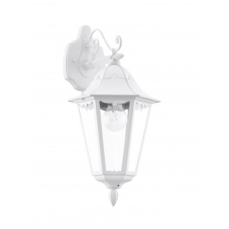 EGLO 93445 | Navedo Eglo falikar lámpa 1x E27 IP44 fehér, áttetsző