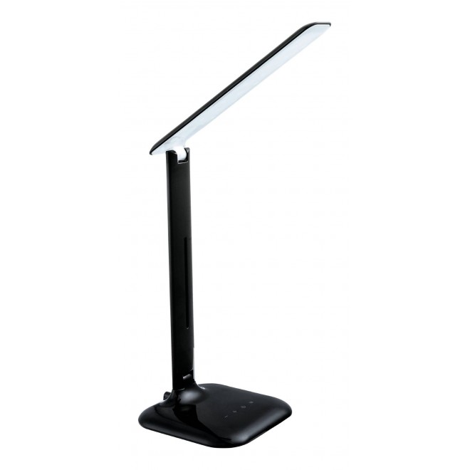 EGLO 93966 | Caupo Eglo asztali lámpa 32cm fényerőszabályzós érintőkapcsoló szabályozható fényerő, állítható színhőmérséklet, elforgatható alkatrészek 1x LED 280lm 2700 <-> 5000K fekete, fehér