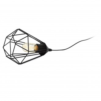 EGLO 94192 | Tarbes Eglo asztali lámpa 26,5cm vezeték kapcsoló 1x E27 fekete