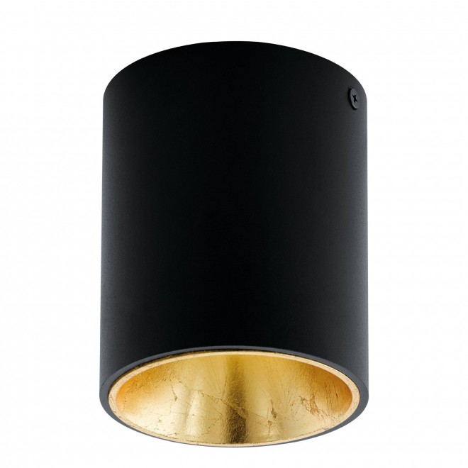 EGLO 94502 | Polasso Eglo mennyezeti lámpa henger 1x LED 340lm 3000K fekete, arany