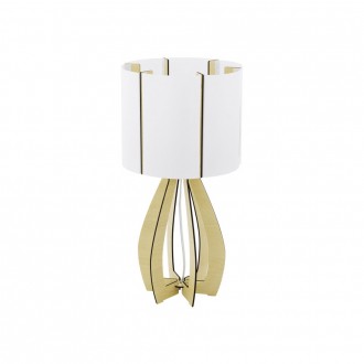 EGLO 94952 | Tindori Eglo asztali lámpa 45cm vezeték kapcsoló 1x E27 juhar, fehér