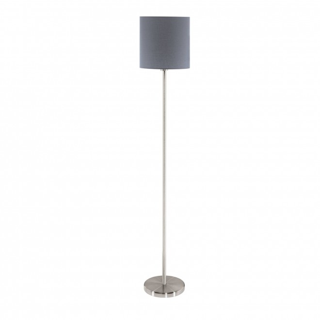 EGLO 95166 | Eglo-Pasteri-G Eglo álló lámpa 157,5cm taposókapcsoló 1x E27 matt szürke, fehér, matt nikkel