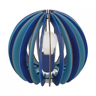 EGLO 95951 | Fabella Eglo asztali lámpa 22,5cm vezeték kapcsoló 1x E27 kék