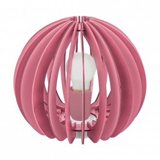EGLO 95954 | Fabella Eglo asztali lámpa 22,5cm vezeték kapcsoló 1x E27 rózsaszín