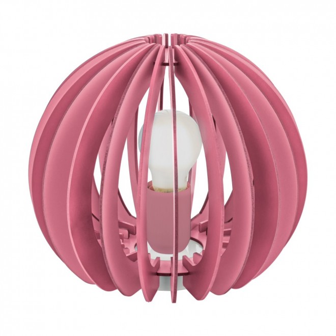 EGLO 95954 | Fabella Eglo asztali lámpa 22,5cm vezeték kapcsoló 1x E27 rózsaszín