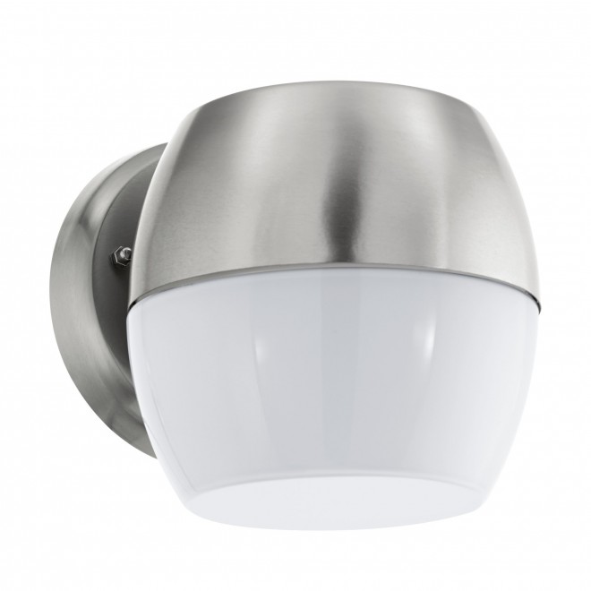 EGLO 95982 | Oncala Eglo fali lámpa 1x LED 950lm 3000K IP44 nemesacél, rozsdamentes acél, fehér