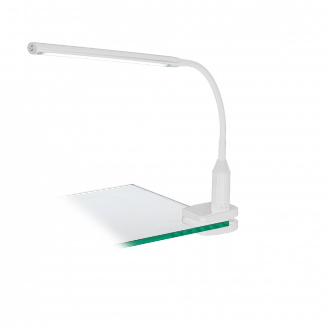 EGLO 96434 | Laroa Eglo csiptetős lámpa fényerőszabályzós érintőkapcsoló flexibilis, szabályozható fényerő 1x LED 550lm 4000K fehér