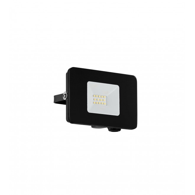 EGLO 97455 | Faedo Eglo fényvető lámpa négyzet elforgatható alkatrészek 1x LED 900lm 4000K IP65 fekete, áttetsző