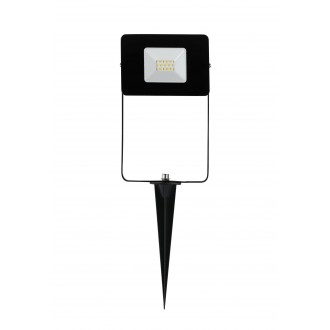 EGLO 97471 | Faedo Eglo fényvető leszúrható lámpa villásdugó - kapcsoló nélkül elforgatható alkatrészek 1x LED 900lm 4000K IP65 fekete, áttetsző