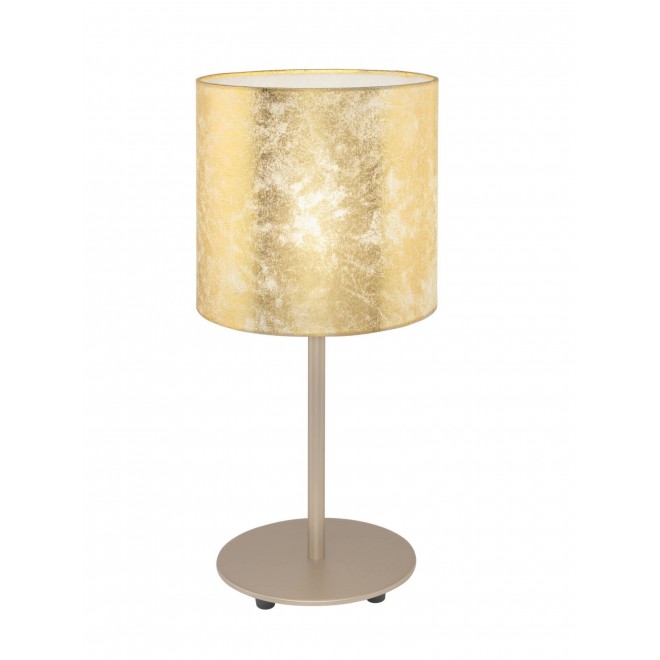 EGLO 97646 | Viserbella Eglo asztali lámpa kerek 40cm vezeték kapcsoló 1x E27 pezsgő, arany