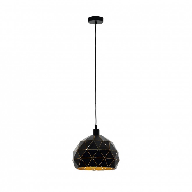 EGLO 97841 | Roccaforte Eglo függeszték lámpa 1x E27 fekete, arany