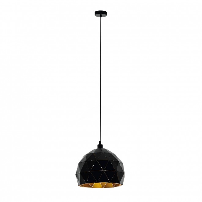 EGLO 97845 | Roccaforte Eglo függeszték lámpa 1x E27 fekete, arany