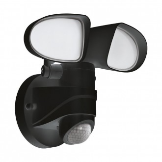 EGLO 98176 | Pagino Eglo falikar lámpa mozgásérzékelő elforgatható alkatrészek 1x LED 1800lm 5000K IP44 fekete