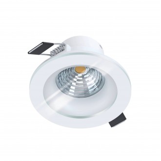 EGLO 98238 | Salabate Eglo beépíthető lámpa kerek szabályozható fényerő Ø88mm 1x LED 380lm 3000K IP44/20 fehér, áttetsző
