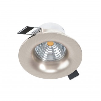 EGLO 98246 | Saliceto Eglo beépíthető lámpa kerek szabályozható fényerő Ø88mm 1x LED 450lm 4000K szatén nikkel