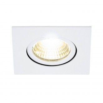 EGLO 98302 | Saliceto Eglo beépíthető lámpa négyzet szabályozható fényerő, billenthető 88x88mm 1x LED 380lm 2700K fehér