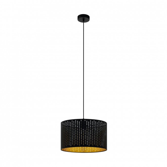 EGLO 98312 | Varillas Eglo függeszték lámpa kerek 1x E27 fekete, arany