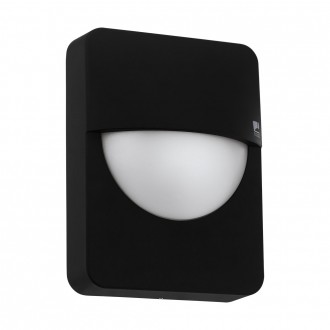 EGLO 98704 | Salvanesco Eglo fali lámpa 1x LED IP44 fekete, fehér