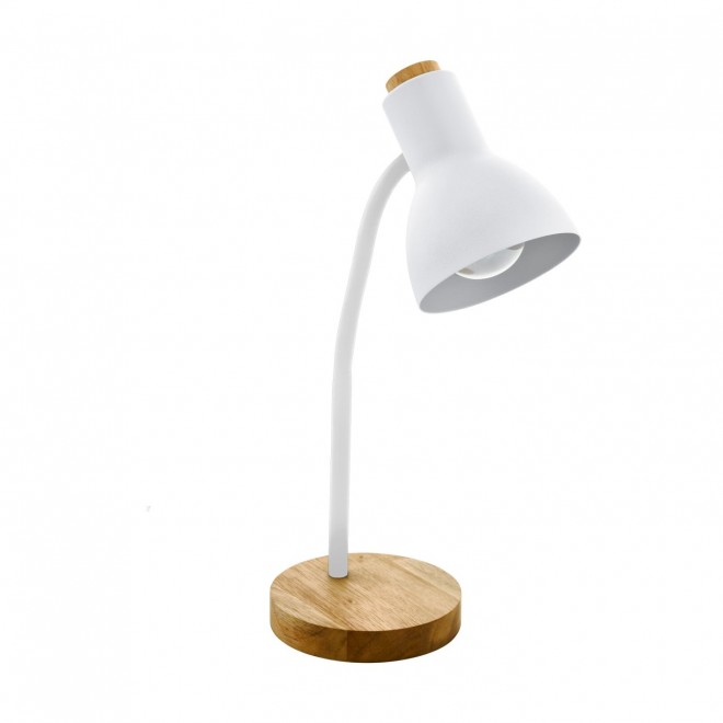 EGLO 98832 | Veradal Eglo asztali lámpa 42cm vezeték kapcsoló 1x E27 fehér, natúr