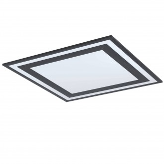 EGLO 99039 | Savatarila Eglo mennyezeti LED panel négyzet 1x LED 4600lm 4000K fekete, fehér