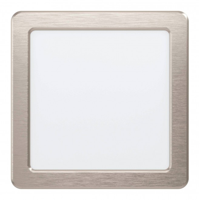 EGLO 99184 | Fueva-5 Eglo beépíthető LED panel négyzet 166x166mm 1x LED 1350lm 4000K szatén nikkel, fehér